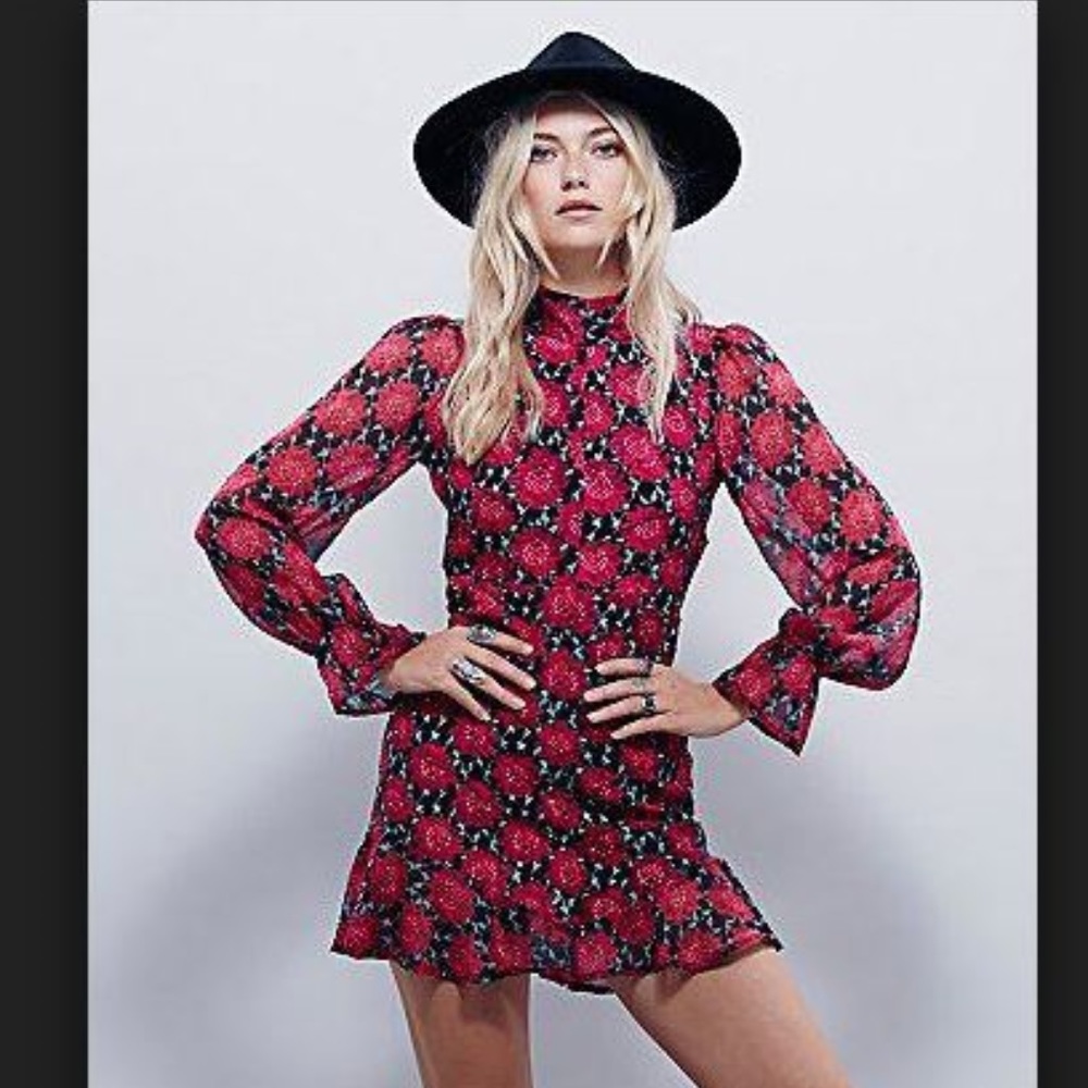 For Love & Lemons Clover Mini Dress